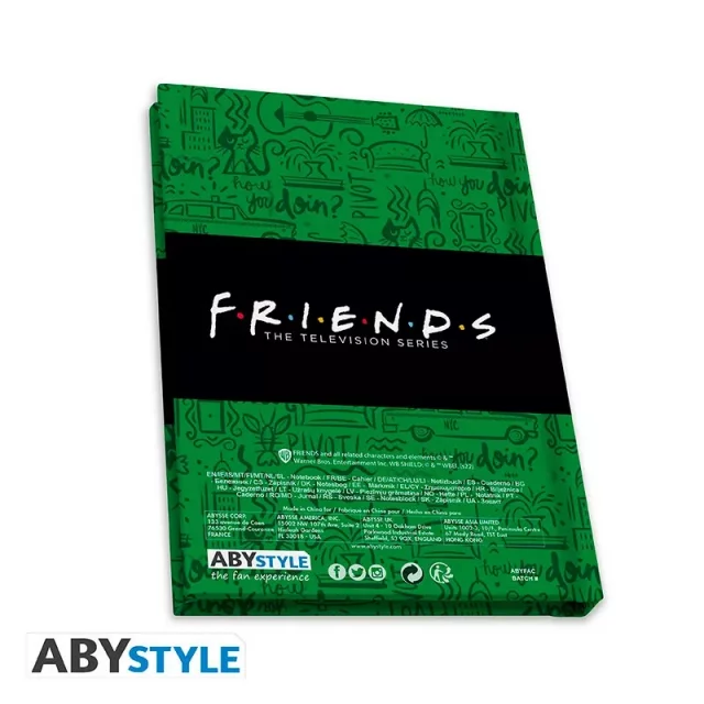 Prezentowy zestaw Friends - Central Perk (szklanka, pin i notatnik)
