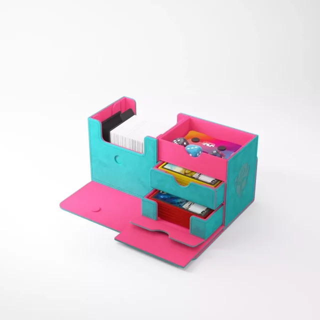 Pudełko na karty Gamegenic - The Academic 133+ XL Convertible Teal/Pink