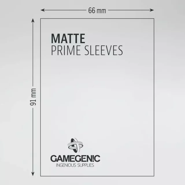 Ochronne obudowy na karty Gamegenic - Prime Sleeves Matte Yellow (100 szt)