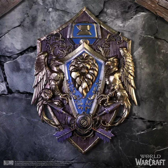 Replika World of Warcraft - Plakietka na ścianę Alliance (Nemesis Now)