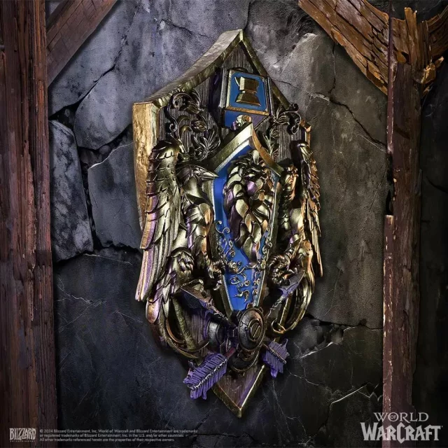 Replika World of Warcraft - Plaketa na ścianę Alliance (Nemesis Now)