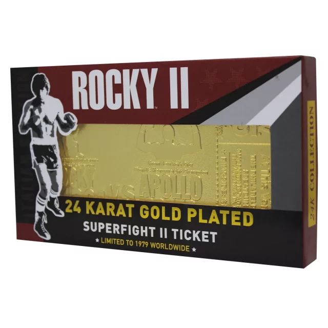 Sběratelská plaketka Rocky - Bicentennial Superfight Ticket Limited Edition dupl