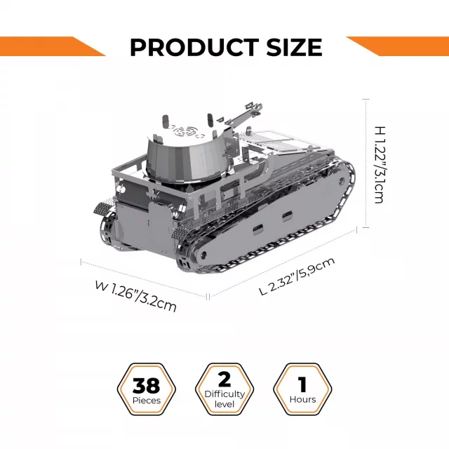 Zestaw do składania World of Tanks - Leichttraktor Vs.Kfz.31 (metalowy)