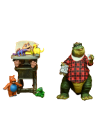 Okazyjny zestaw Dinosaurs - Figurka Earl Sinclair + Baby Sinclair (NECA)