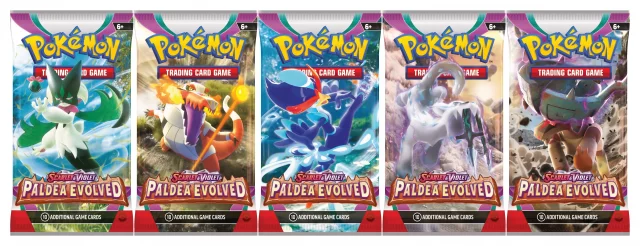 Karciana gra Pokémon TCG: Scarlet & Violet - Paldea Evolved 3-Pack Blister booster (Varoom)