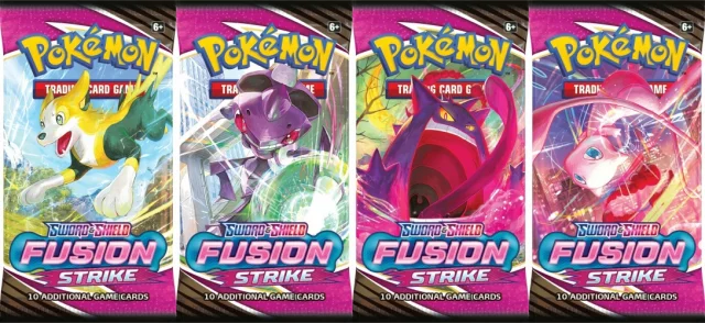 Karciana gra Pokémon TCG: Sword & Shield Fusion Strike - booster (10 kart)