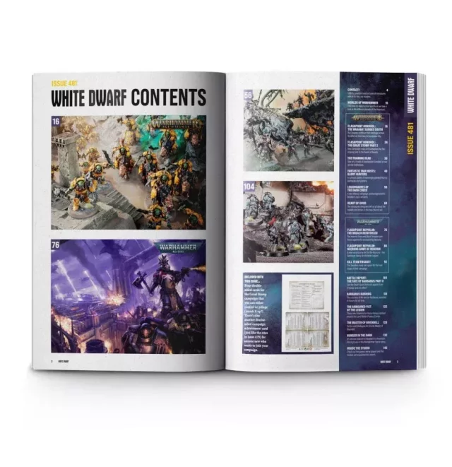 Czasopismo White Dwarf 2022/10 (Issue 481) + karty