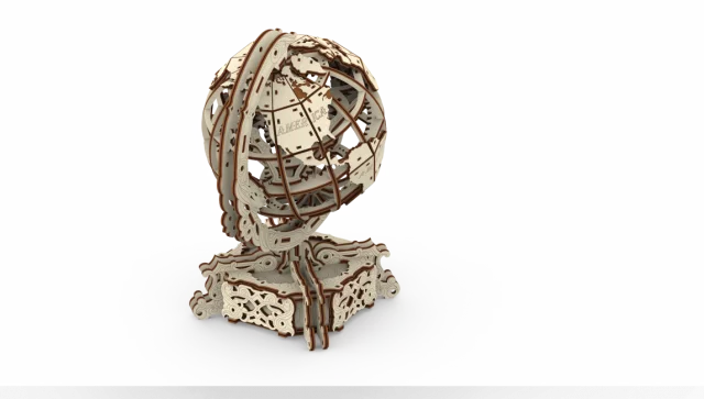 Model do składania - Globus (drewniany)