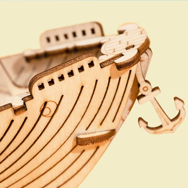 Model do składania - Rybarska łódź (drewniany)