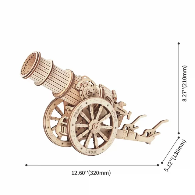 Zestaw konstrukcyjny - Wheeled Siege Artillery (drewniany)