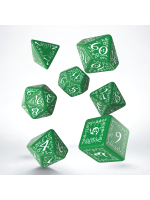 Kości do gry Elvish - zielono-białe