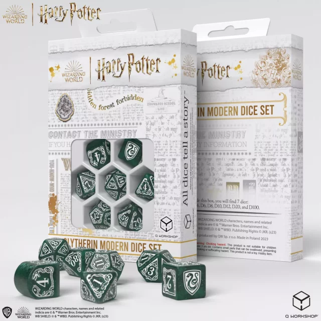 Kości Harry Potter - Slytherin Green
