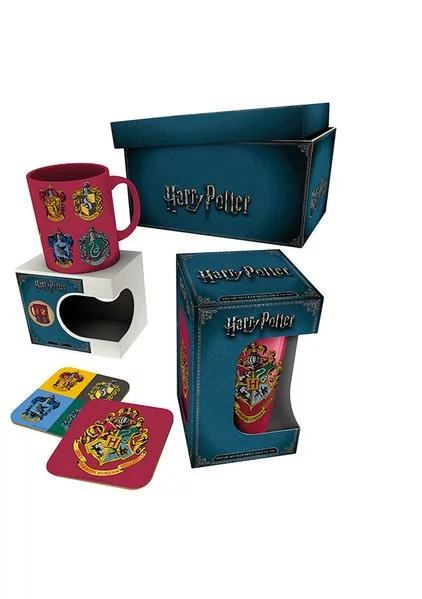Zestaw prezentowy Harry Potter - kubek, szklanka, podkładki