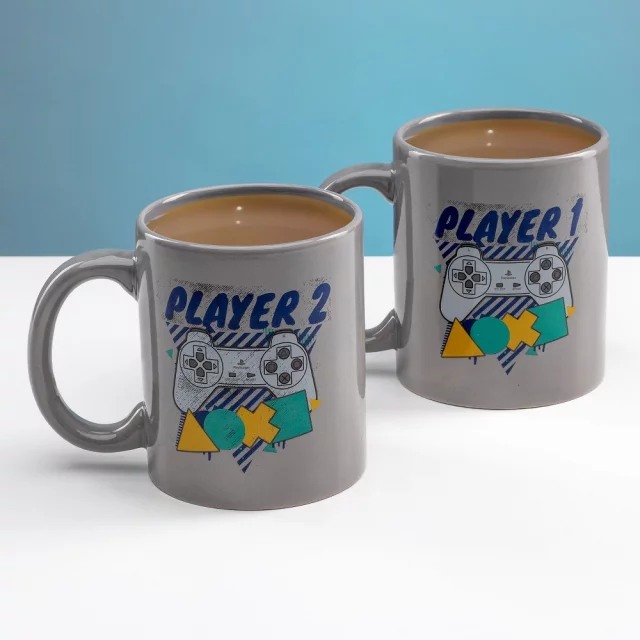 Kubek PlayStation - Player One and Player Two Mug Set (zestaw 2 kubków)