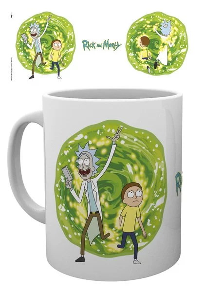 Kubek Rick and Morty - Portal biały