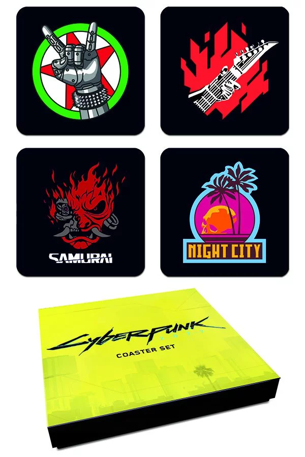 Podkładki na stół Cyberpunk 2077 - Set #1