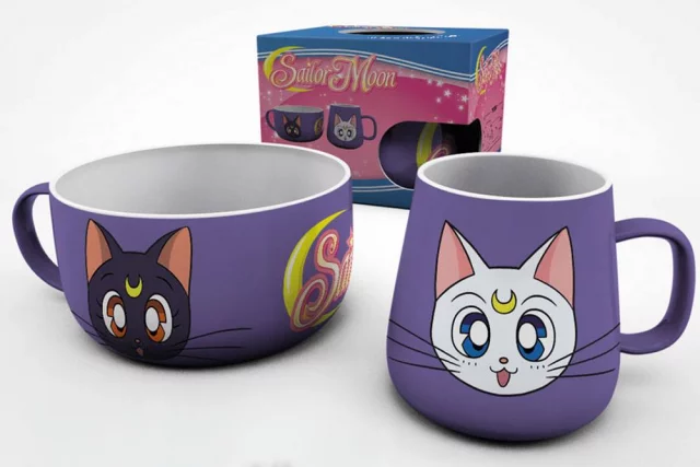 Zestaw śniadaniowy Sailor Moon - Luna & Artemis