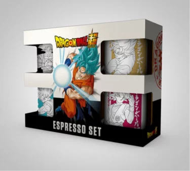 Kubek Dragon Ball - Goku Espresso zestaw - 4 elementy