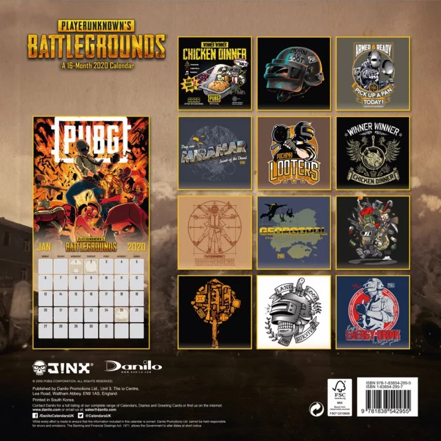 Kalendarz Playerunknown's Battleground 2020