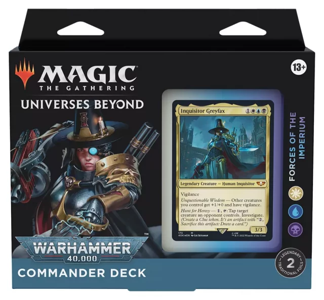 Karciana gra Magic: The Gathering Universes Beyond: Warhammer 40,000 - Forces of the Imperium (Commander Deck)
