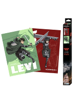 Plakat Attack on Titan - Levi and Mikasa (zestaw 2 szt.)