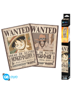 Plakat One Piece - Wanted Luffy & Ace (zestaw 2 szt.)
