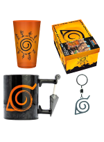 Zestaw upominkowy Naruto - Shippuden (szklanka, kubek, breloczek)
