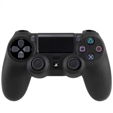 Silikonowy pokrowiec na kontroler DualShock 4 - czarny (PS4)