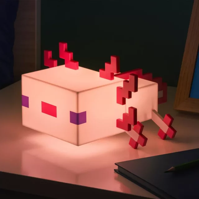Lampička Minecraft - Axolotl (21 cm)