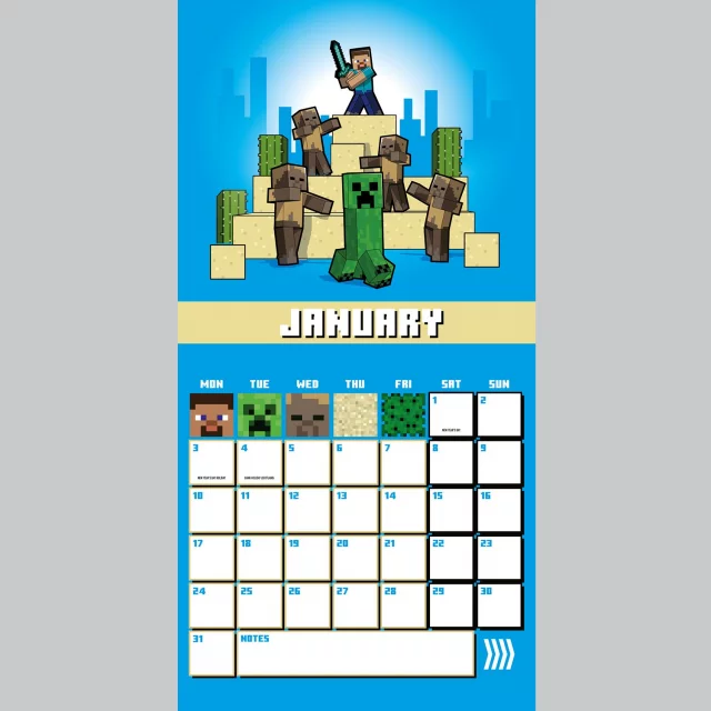 Kalendarz Minecraft 2022 - Mini