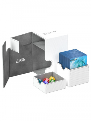 Pudełko na karty Ultimate Guard - FlipNTray Deck Case 100+ Standard Size XenoSkin White