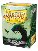 Koszulki ochronne na karty Dragon Shield - Standard Sleeves Matte Emerald (100 szt.)