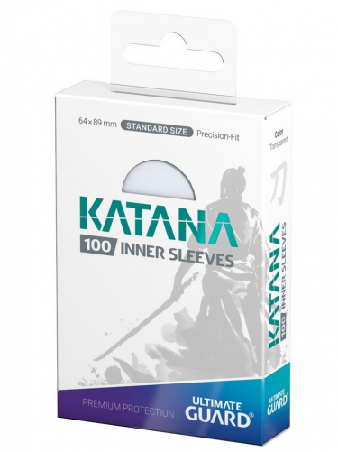 Koszulki ochronne na karty Ultimate Guard - Katana Inner Sleeves Standard Size Transparent (100 szt.)