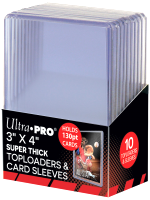 Koszulki ochronne na karty Ultra Pro - Super Thick Toploaders 130 pt & Card Sleeves (10+10 szt.)