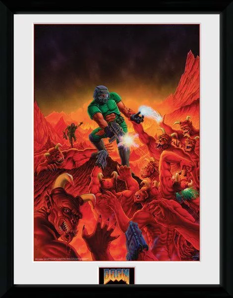 Oprawiony plakat Doom - Classic Theme