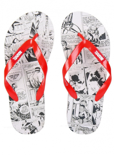 Pantofle Marvel - Comic Print (Klapki)
