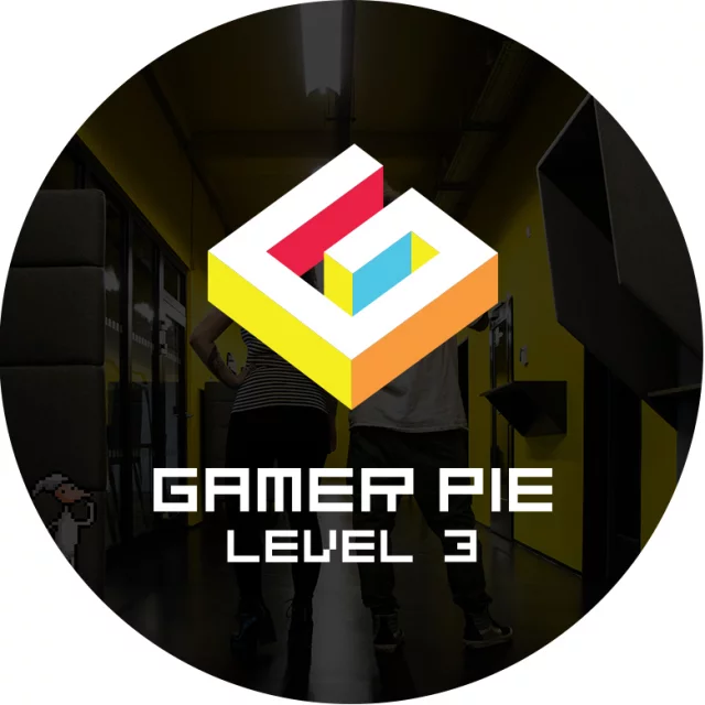 Odznaka Gamer Pie - Level 3 (56mm)