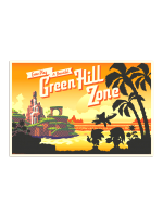 Plakat Sonic The Hedgehog - Come Play At Beautiful Green Hill Zone
