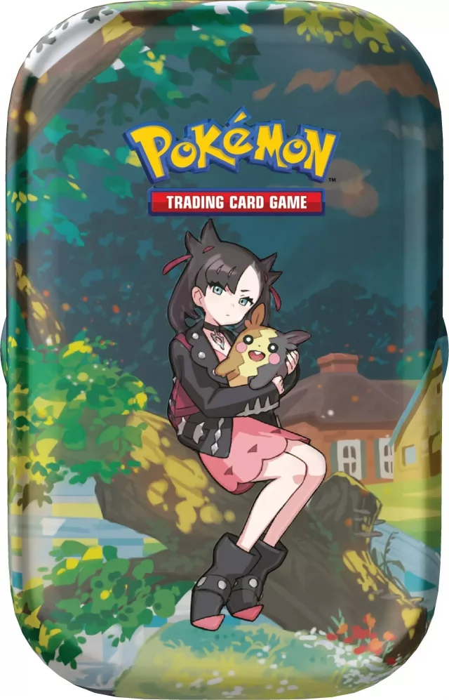 Karetní hra Pokémon TCG - Crown Zenith Mini Tin: Marnie & Morpeko