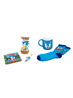 Okazyjny zestaw Sonic - szklanka, kubek, podkładka, breloczek i skarpetki