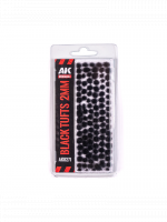 Porost modelarski AK - Black Fantasy tufts (2 mm)
