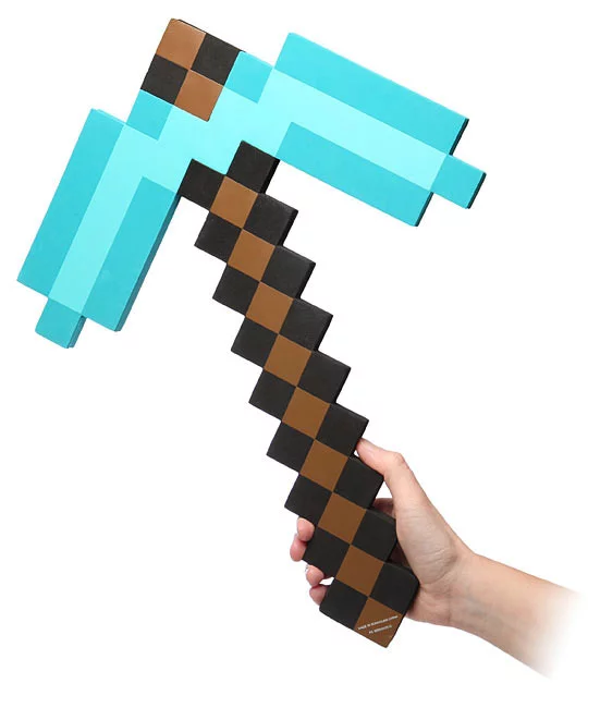 Replika kilofa z gry Minecraft - Diamond Pickaxe 52 cm