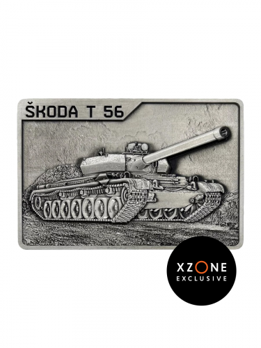 Plakietka kolekcjonerska World of Tanks - Škoda T-56 (Xzone Wyłączność)
