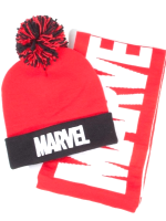 Czapka z szalikiem Marvel - Logo