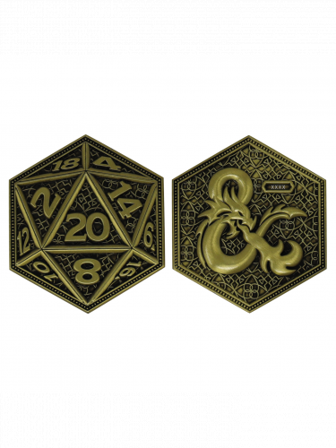 Moneta kolekcjonerska Dungeons & Dragons - D20 Flip Coin Limited Edition