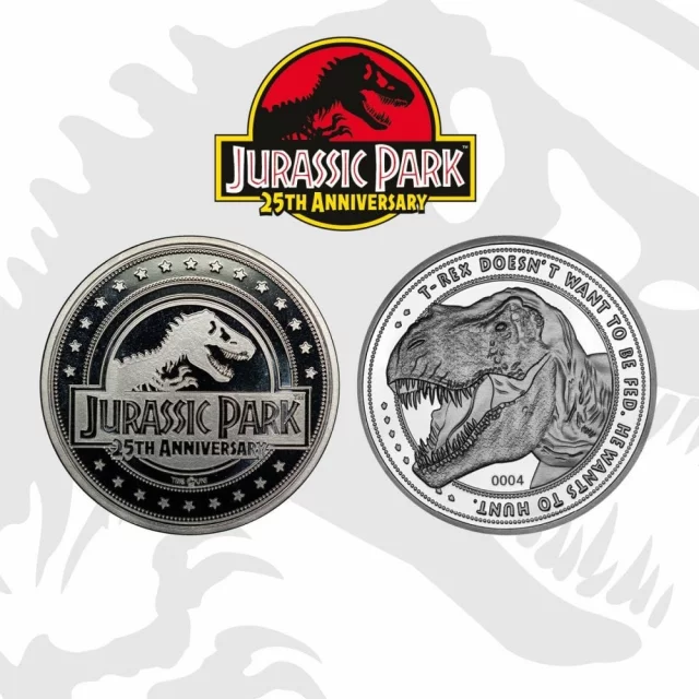 Kolekcjonerska moneta Jurassic Park - T-Rex
