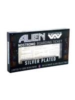 Plakietka kolekcjonerska Alien - Nostromo Ticket (posrebrzana)