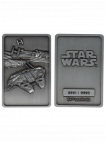 Plakietka kolekcjonerska Star Wars - Millenium Falcon Ingot Limited Edition