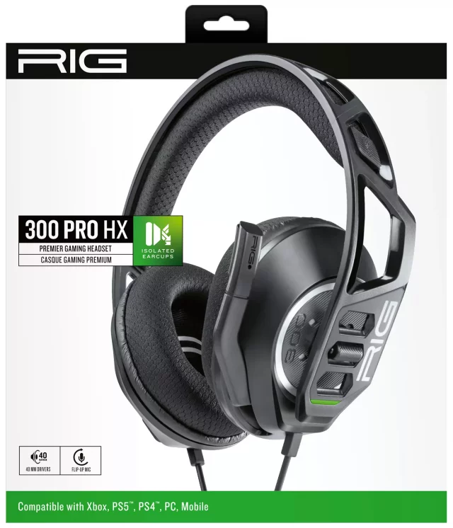 Słuchawki do gier RIG 300 PRO HX (Czarny)