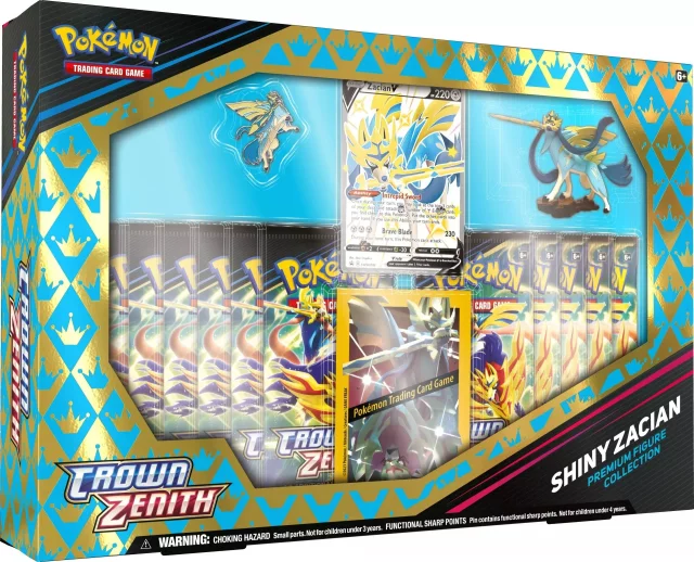 Karciana gra Pokémon TCG: Crown Zenith - Premium Figure Collection (Shiny Zacian)